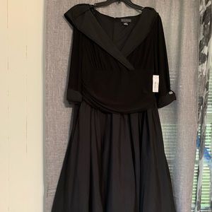 Jessica Howard Portrait Collar A-Line Midi  Sz 18